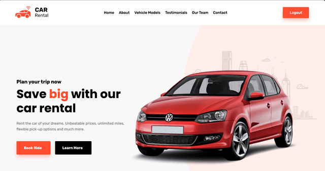 Car Rental Website